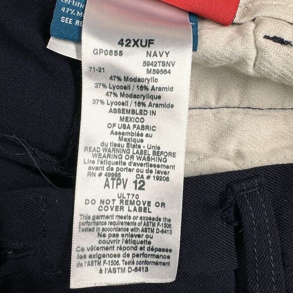 Steelguard FR Performance Cargo Pants Mens 42x30 Navy Flame Resistant Workwear - Picture 4 of 12